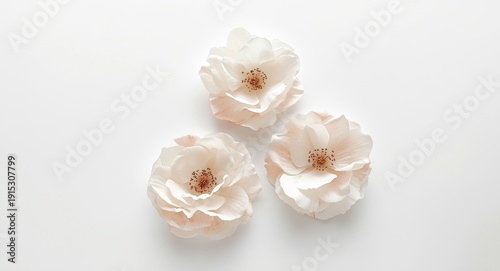 Three delicate watercolor f...