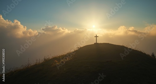 Tranquility on hill summit ...