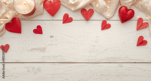 Red romantic icons includin...