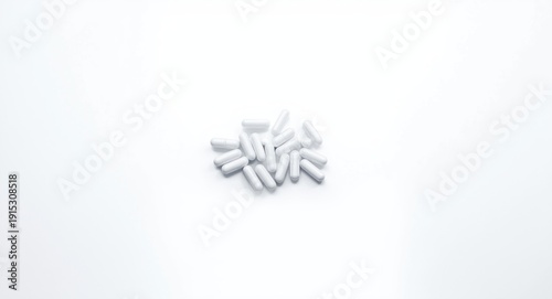 Sharp focus on white capsul...