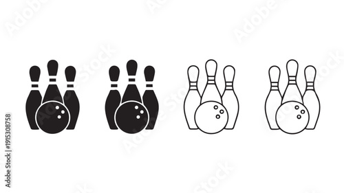Bowling ball and pin