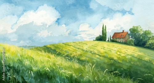 Watercolor art showing cult...
