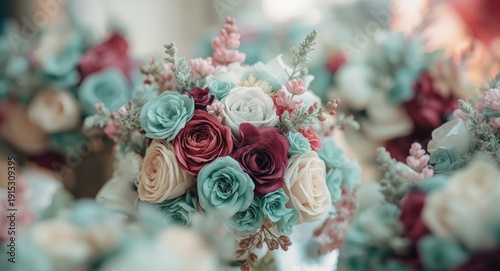 Boho watercolor bouquets co...