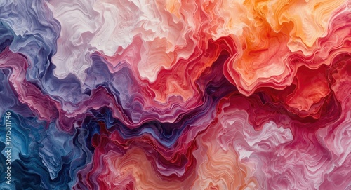 Expressive wallpaper design...