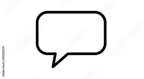 Empty Speech Bubble Icon