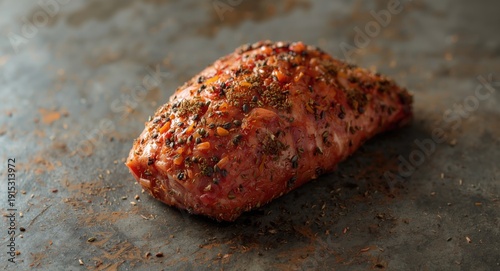 Farm fresh smoked ham with ...