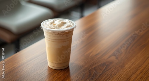 Icy frappuccino coffee drin...