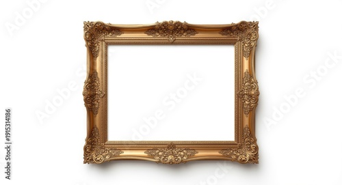 Vintage inspired gold frame...