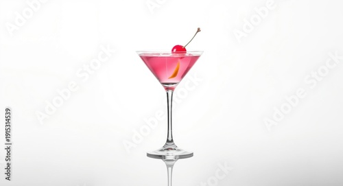 Pink Martini drink isolated...