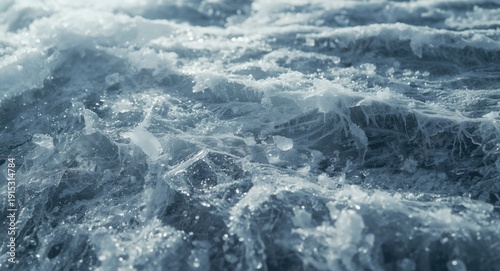 Winter inspired icy marble ...