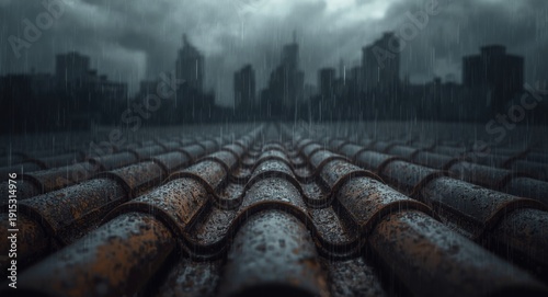 Heavy rainfall drenching ro...