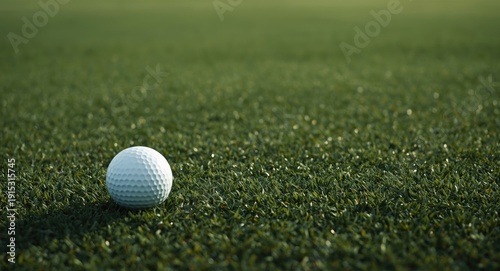 Golf ball advancing on the ...