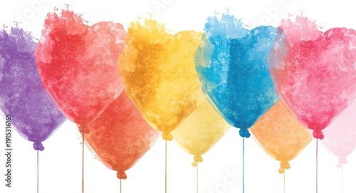 Colorful Valentine balloons...