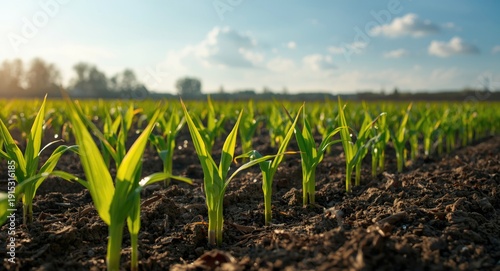 Nurturing young corn seedli...