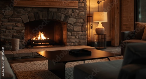 Warm sitting room with a tr...