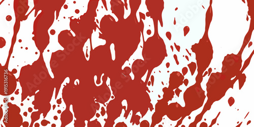 Abstract background with scattered red splatters on a white surface