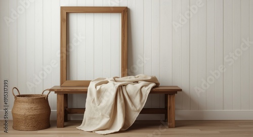 Portrait orientation wooden...