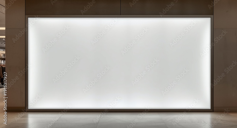Fototapeta premium shopping mall light box background designed for upscale store displays