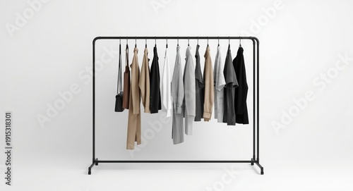 Sleek fashion rack with sim...