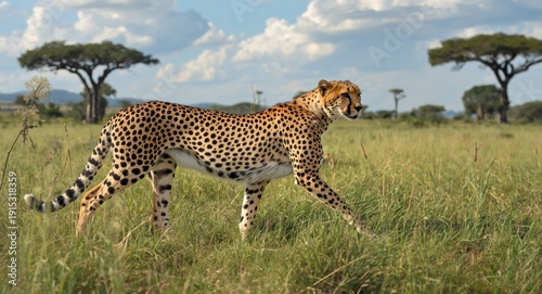Elegant cheetah in original...