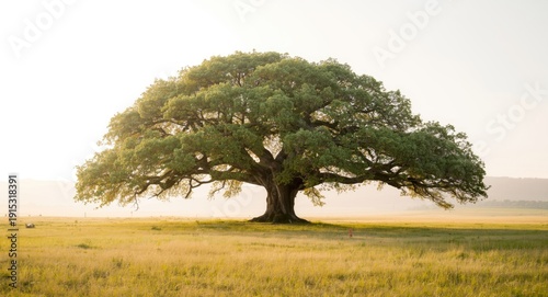 single tree dominating the ...