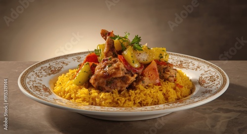 Vibrant vegetable and chick...