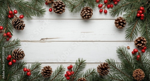 Aerial seasonal arrangement...