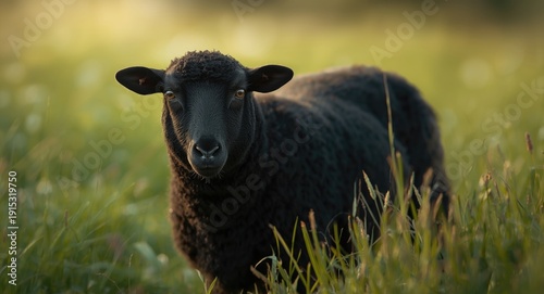 Black sheep showing a guard...