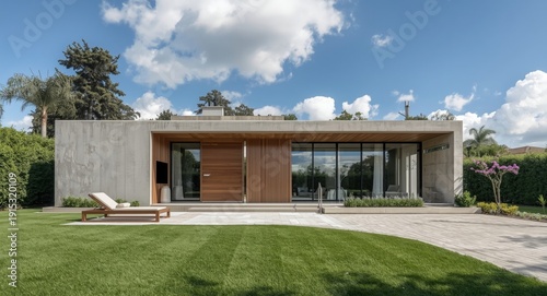 Modern luxury house exterio...