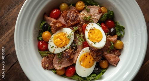 Nicoise salad combining fre...