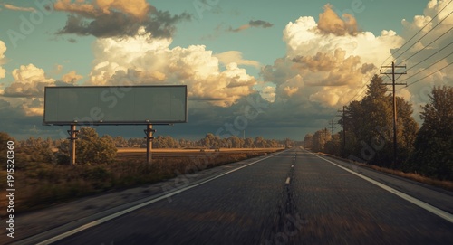 Rural highway view highligh...