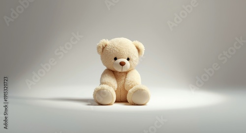 Cute teddy bear plushie sit...
