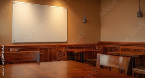 Warm dining environment wit...
