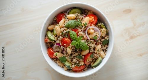 Wholesome vegan quinoa sala...
