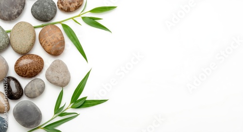 Reflective stone pebbles an...