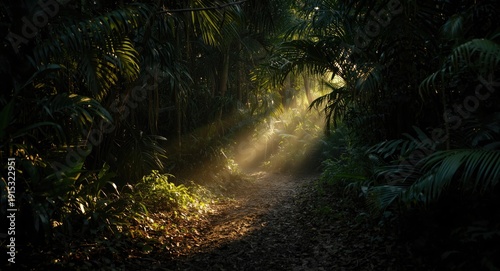 Sunlight illuminating a sha...