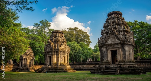 Ancient stone edifices posi...