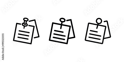 Sticky note icon vector. reminder note pad vector. simple sign note paper icon design. important notice. message or memo icon