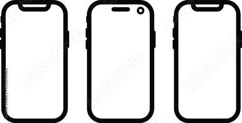  Modern smartphone mockups vector 