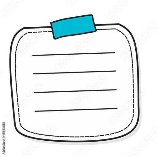 Hand Drawn Sticky Note