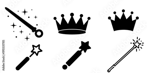 vector illustration of a silhouette of a brush