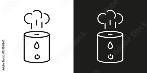 Air Humidifier - vector editable line icon.