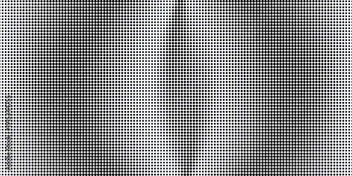 Grunge halftone gradient modern background. Faded grit noise texture. White and black sand wallpaper. Retro pixelated backdrop