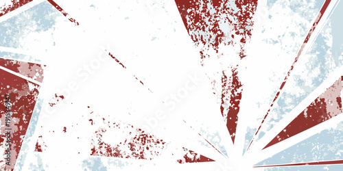 Abstract background with shattered glass effect in red and blue tones