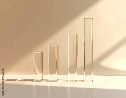Glass bars with different lenght