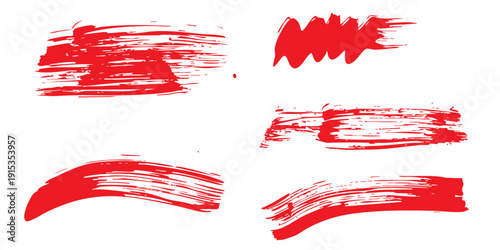 Vector brush Stroke . Vector set of hand drawn brush strokes, stains for backdrops. Monochrome design elements set. Black stripes isolated. paintbrush collection,eps8