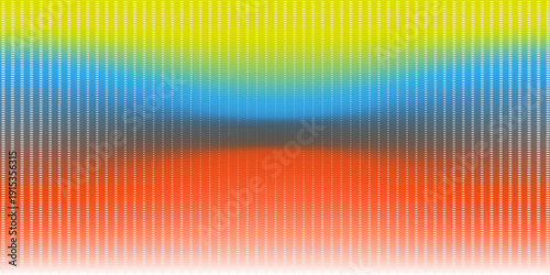 RGB monitor screen. Rainbow gradient background. Iridescent abstract color LED texture. Multicolored dot pattern. Vector