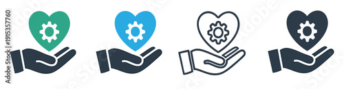 Courtesy multiple icon set vector design