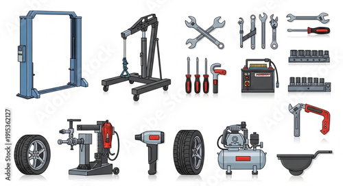 Car Repair Tools and Equipment.