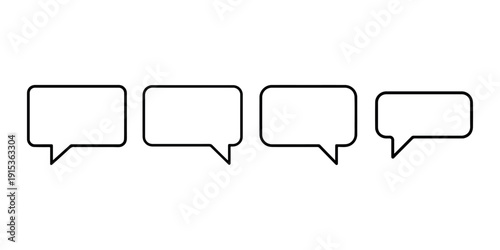 Speech bubble icon vector for graphic design, website, and mobile app. chat icon vector, talk icon symbol. message icon design for web